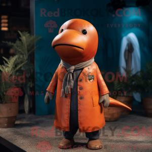 Rust Whale maskot drakt...