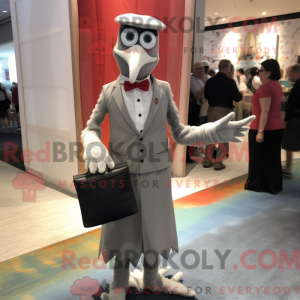 Grå Stilt Walker maskot...
