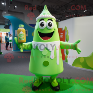 Lime Green Bottle Of Milk...