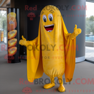 Yellow Currywurst mascot...