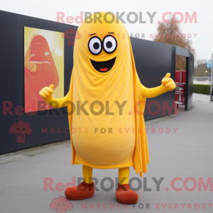 Gele Currywurst mascotte...