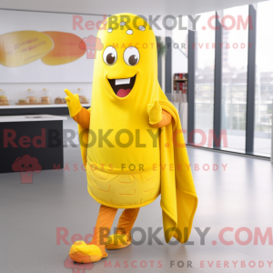 Gele Currywurst mascotte...