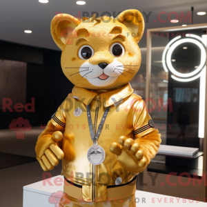 Máscara Gold Cat com...