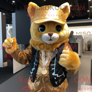 Máscara Gold Cat com...