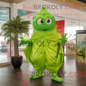 Postava maskota Lime Green...