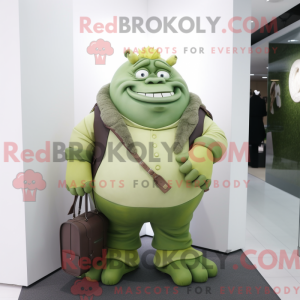 Olive Ogre maskot kostume...