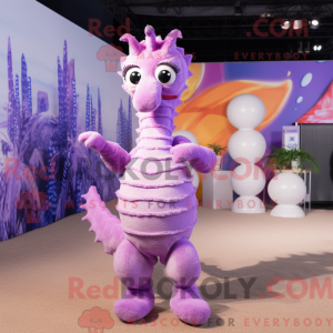 Lavender Seahorse mascot...
