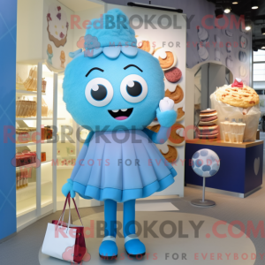 Cyan Cupcake Maskottchen...