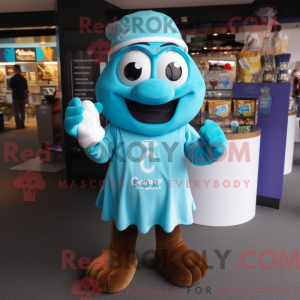 Maskotdraktfigur Cyan...