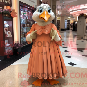 Postava maskota Peach Quail...