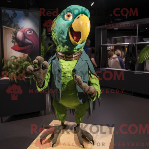 Forest Green Parrot mascot...