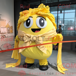 Yellow Ramen mascot costume...