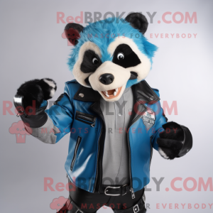 Sky Blue Badger maskot...