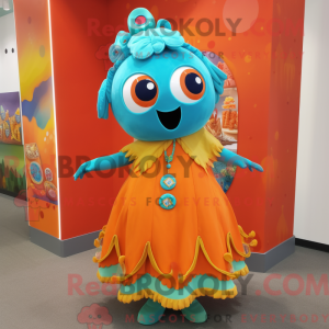 Costume de mascotte orange...
