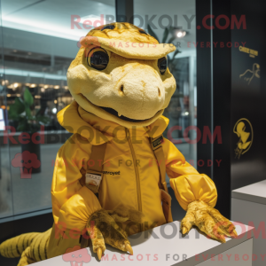 Gold Lizard maskot...