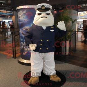 Navy Cod maskotdraktfigur...