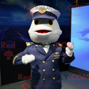 Navy Cod maskot kostume...