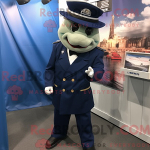 Navy Cod-mascottekostuum...