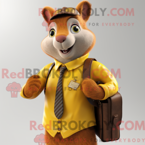 Yellow Squirrel mascot...
