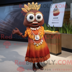 Rust Ceviche maskot kostyme...