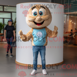Tan Bagels mascottekostuum...