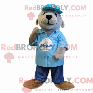 Blue Sea Lion mascot...