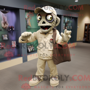 Boneco de máscara de zumbi...
