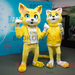 Citrongul Lynx maskot...