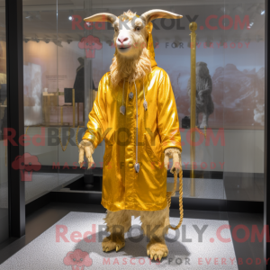 Gold Angora Goat maskot...