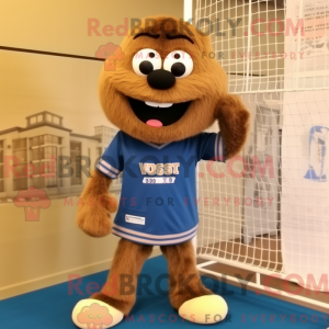 Brown Volleyball Net mascot...