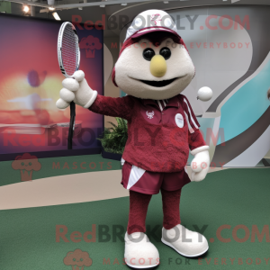 Maroon tennisracket...