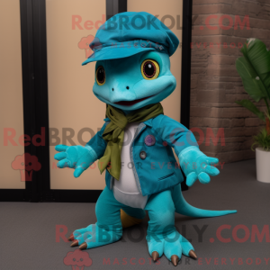 Turquoise Geckos mascot...