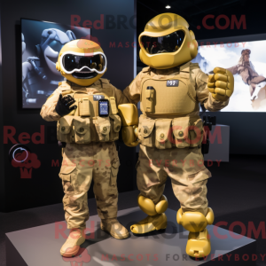 Guld Para Commando maskot...