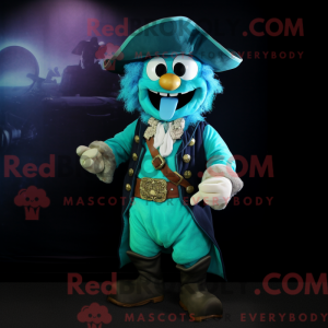 Máscara de pirata ciano com...