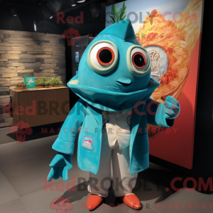 Turquoise Fish Tacos mascot...