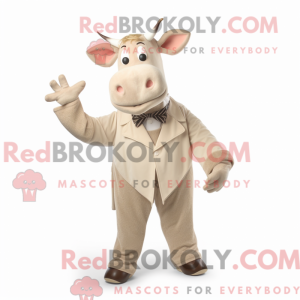Costume mascotte de zébu...