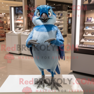 Silver Blue Jay maskot...
