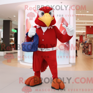 Red Eagle maskotdraktfigur...