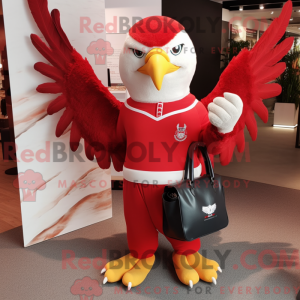 Red Eagle maskotdraktfigur...