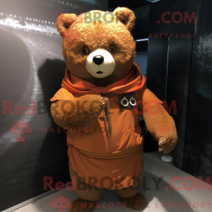 Rust Teddy Bear maskot...