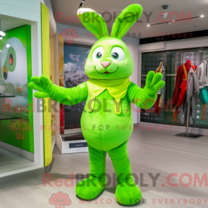 Postava maskota Lime Green...