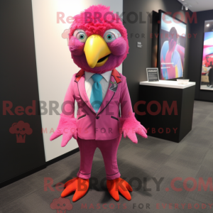 Magenta papegøje maskot...
