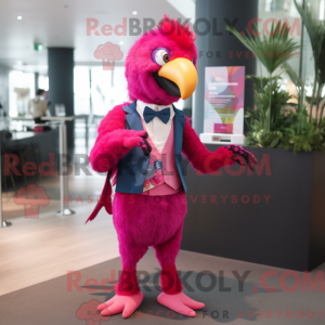 Magenta papegøje maskot...