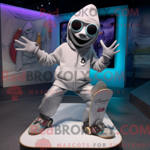 Sølv deskorolka maskot...