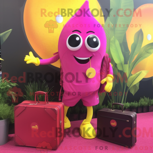 Magenta citron maskot...
