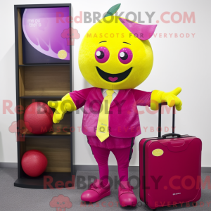 Máscara de sitron magenta...