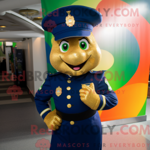 Navy Pot Of Gold mascot...