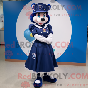 Maskotdraktfigurat Navy...