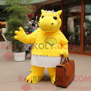 Personaggio mascotte giallo...