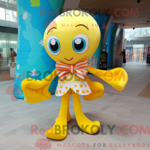 Gul Octopus maskot...